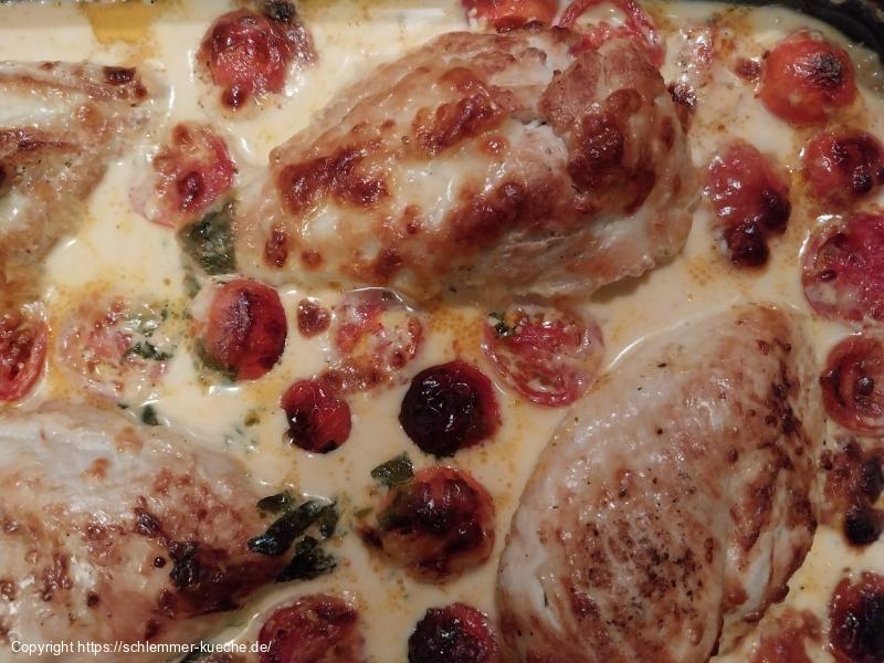 Hühnerbrustfilets in Sahnesauce