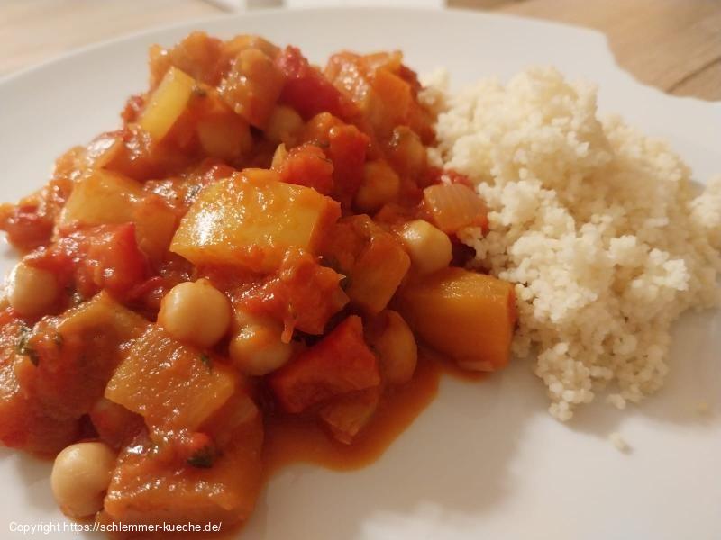 Kichererbsen-Pfanne mit Gemüse
