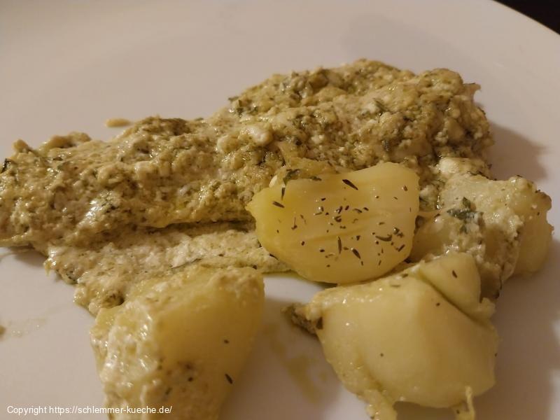 Pestofisch aus dem Backofen