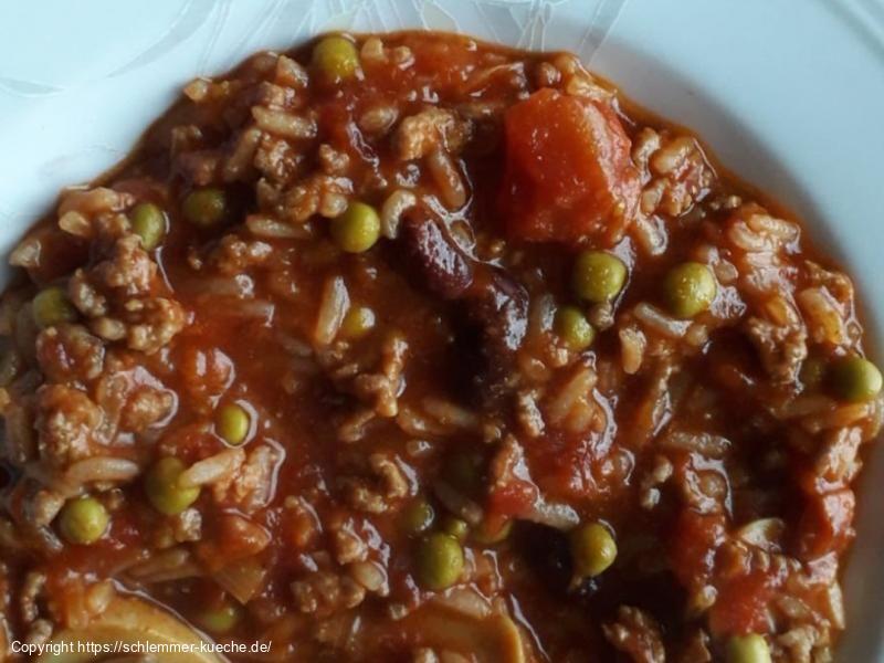 Hackfleisch Reis Topf